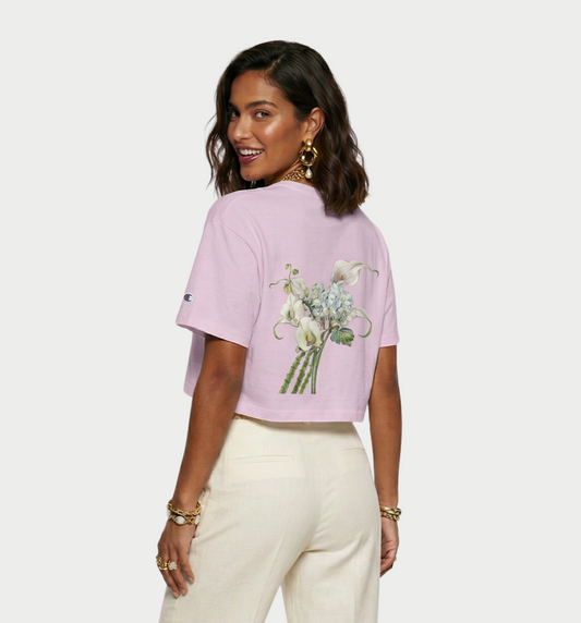 Copy of Whimsy Women's Floral Cropped T-Shirt