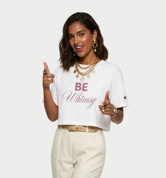 Copy of Whimsy Women's Floral Cropped T-Shirt