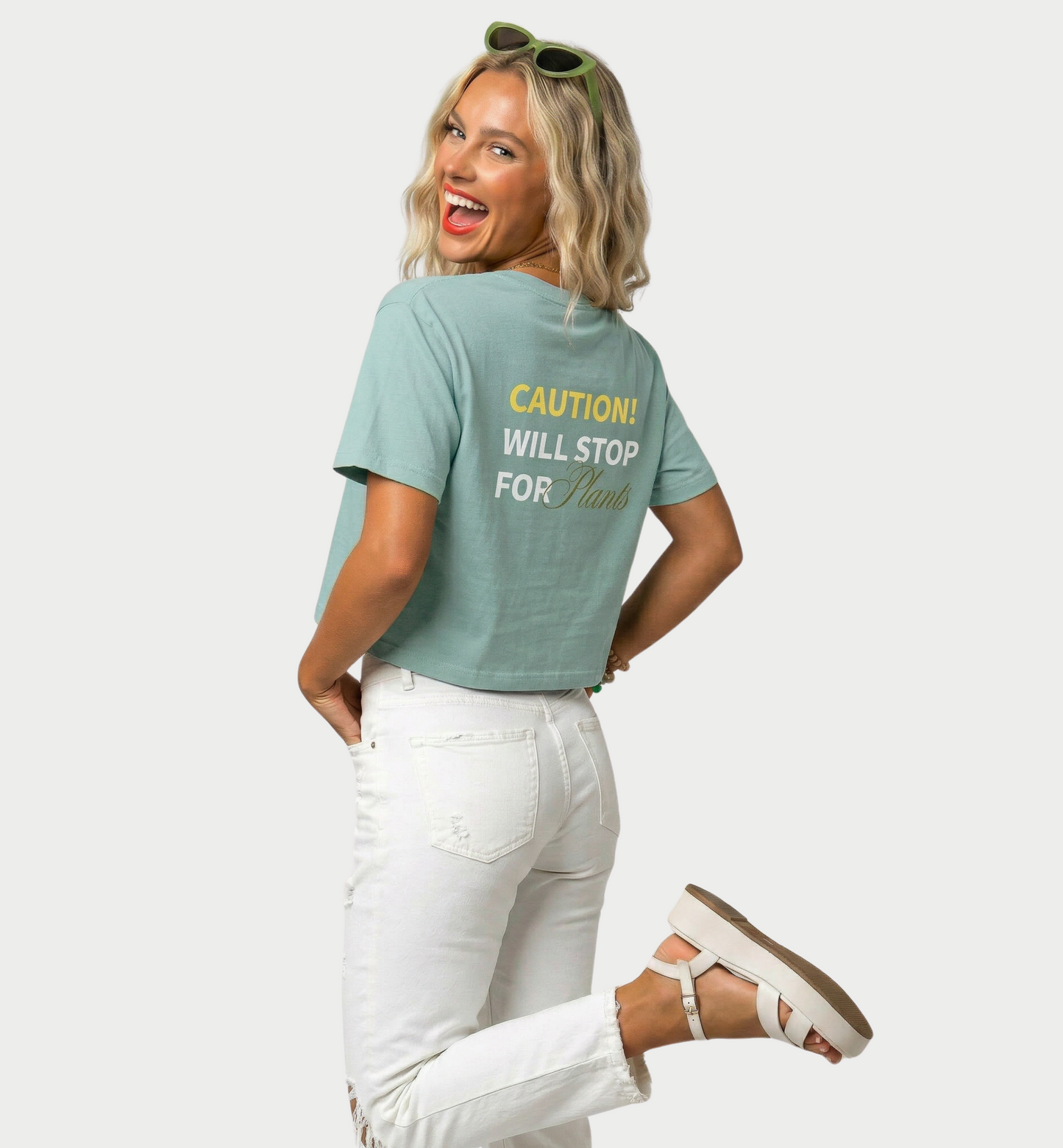 Women’s Boxy Tee - Will Stop for Plants Tee Shirt