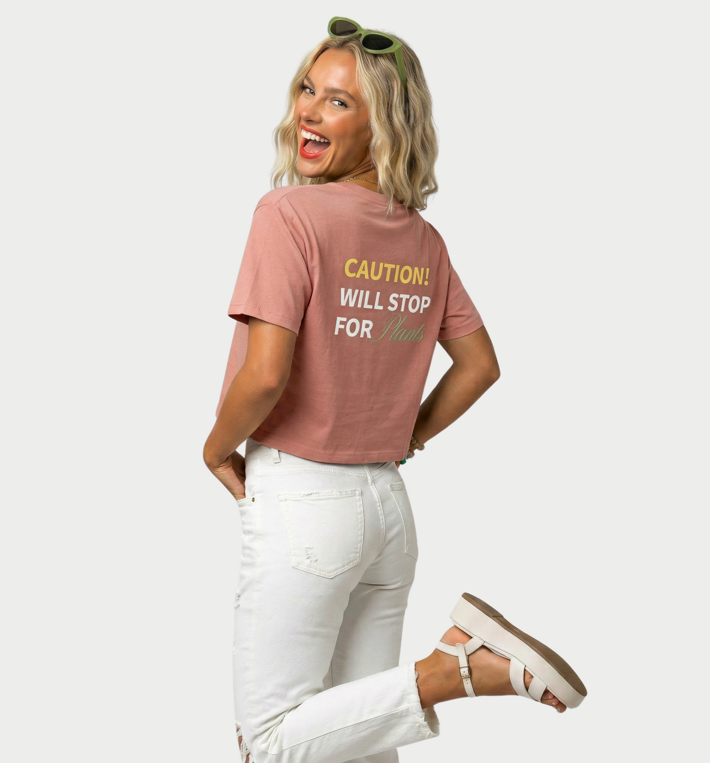 Women’s Boxy Tee - Will Stop for Plants Tee Shirt