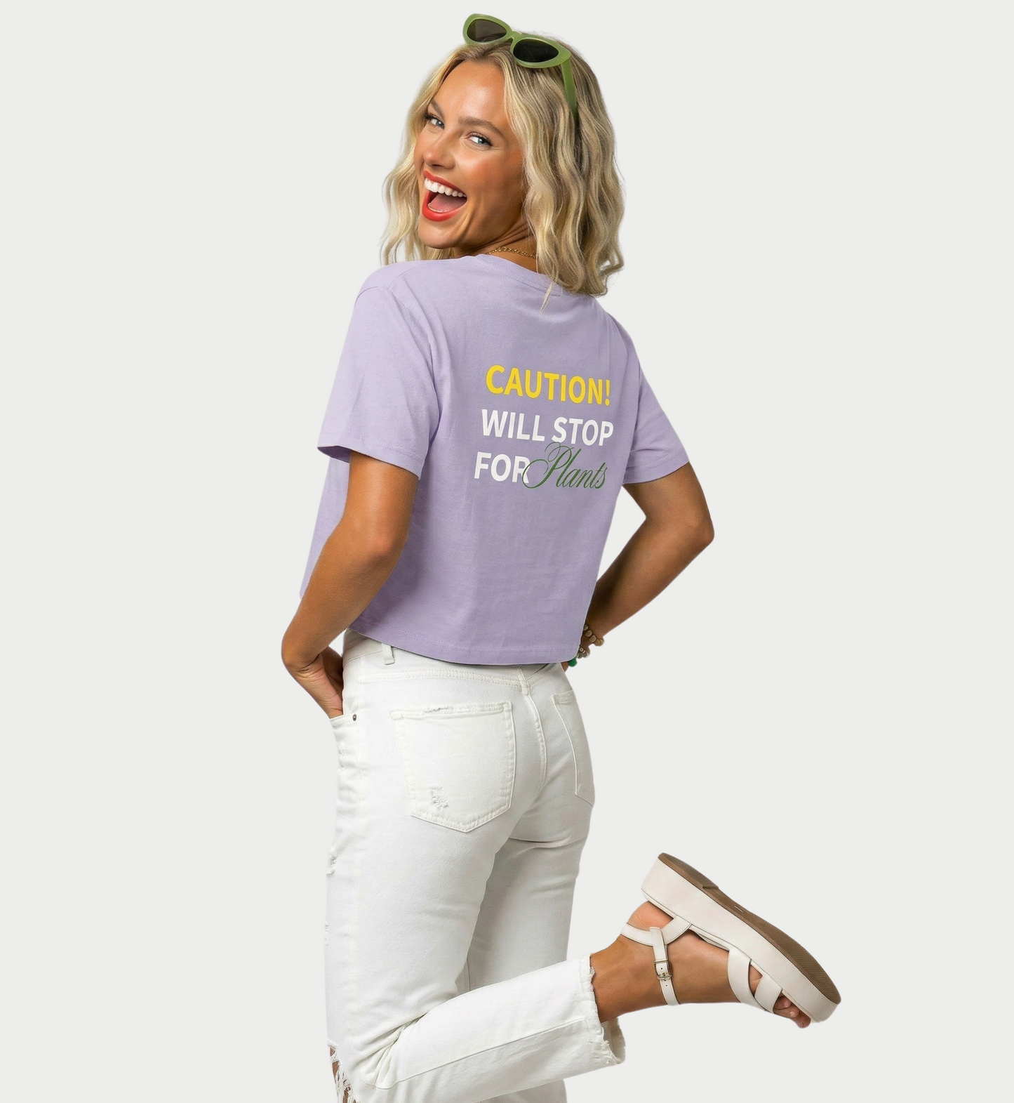 Women’s Boxy Tee - Will Stop for Plants Tee Shirt