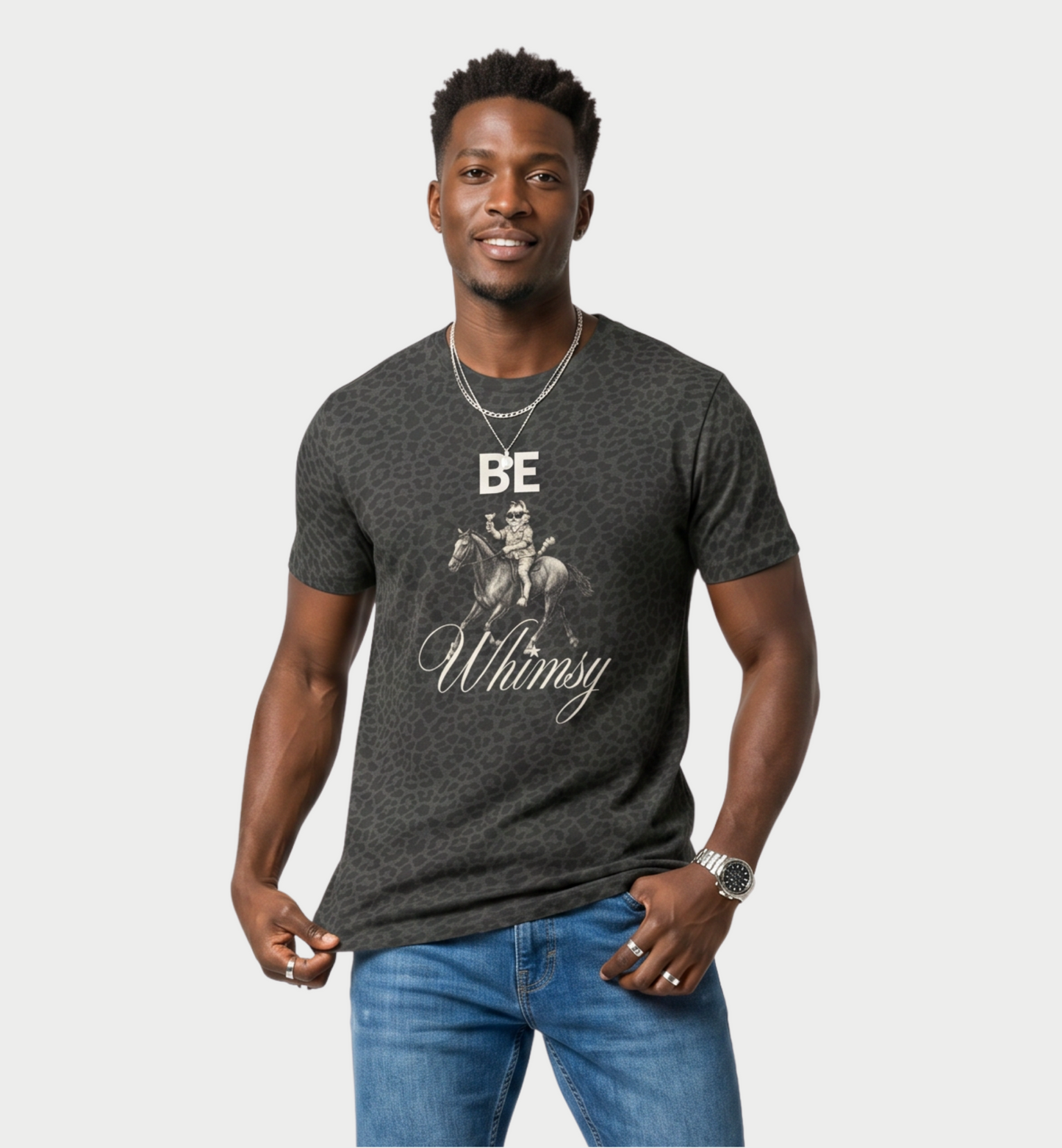 Be Whimsy T‑Shirt — Vintage Rider Graphic Tee